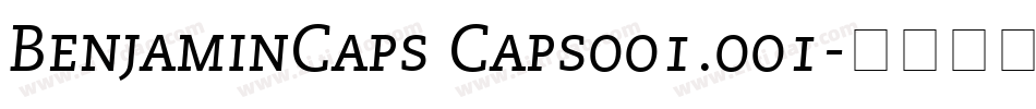 BenjaminCaps Caps001.001字体转换